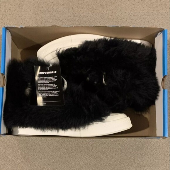 Converse X Ambush Chuck Taylor 70 Hi Fuzzy Black Sneakers Unisex Size M4.5/W6.5 - Picture 4 of 6